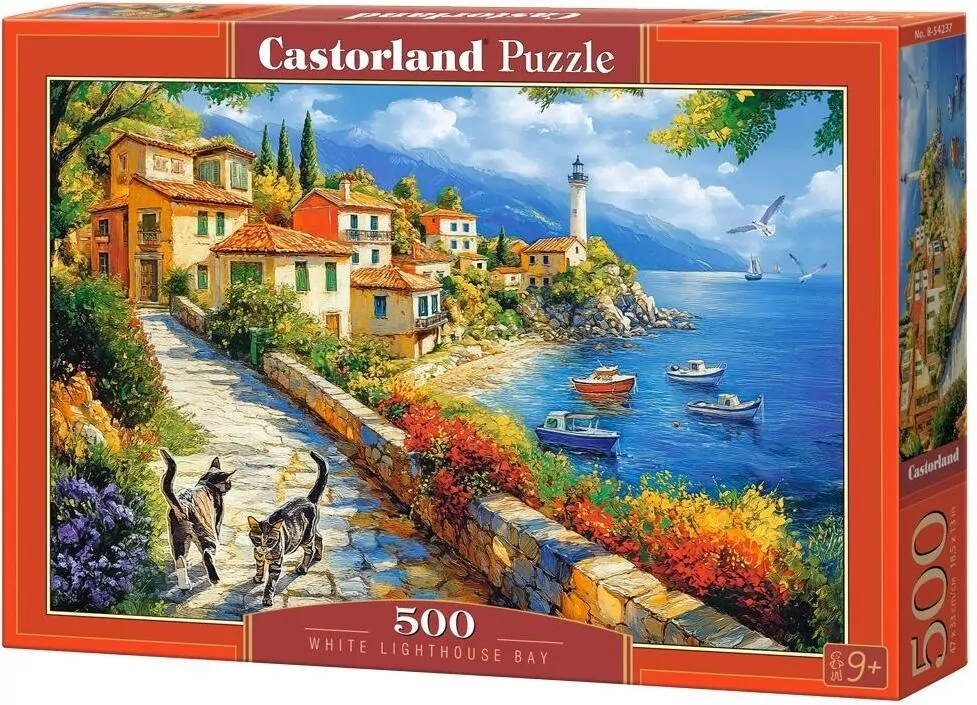 Puzzle 500 White Lighthouse Bay CASTOR - tantis.pl