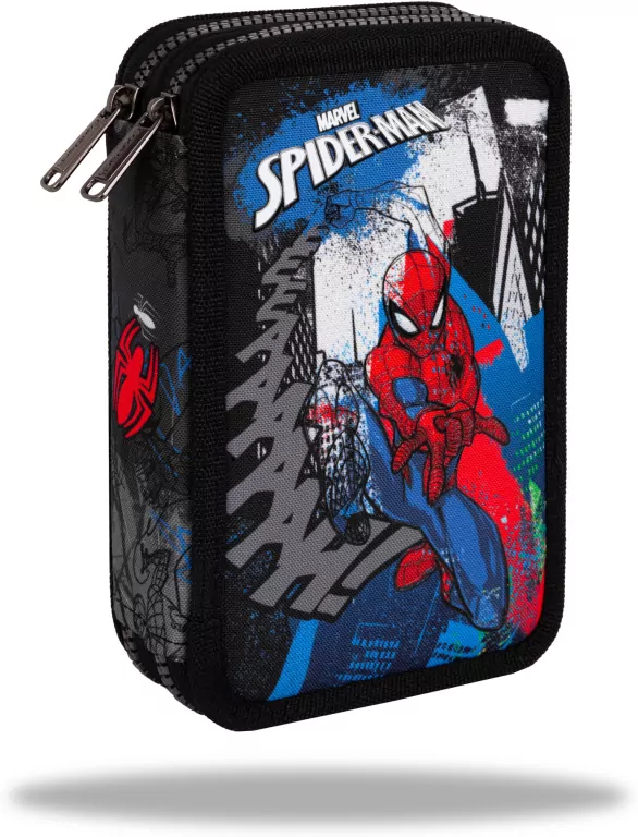 Piórnik 2-komorowy z wyposażeniem CoolPack Disney Core Jumper 2 Spiderman - tantis.pl