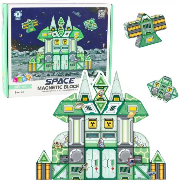 Klocki magnetyczne kosmos 66el - tantis.pl
