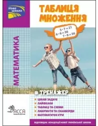Trener. Matematyka. Tabela mnożenia w.ukraińska