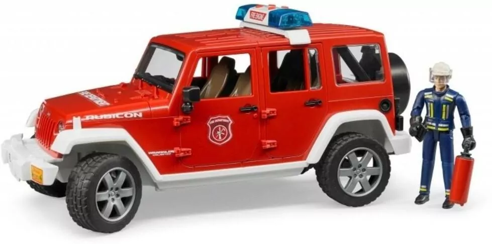 Jeep Wrangler Unlimited Rubicon. Straż Pożarna z figurką - tantis.pl