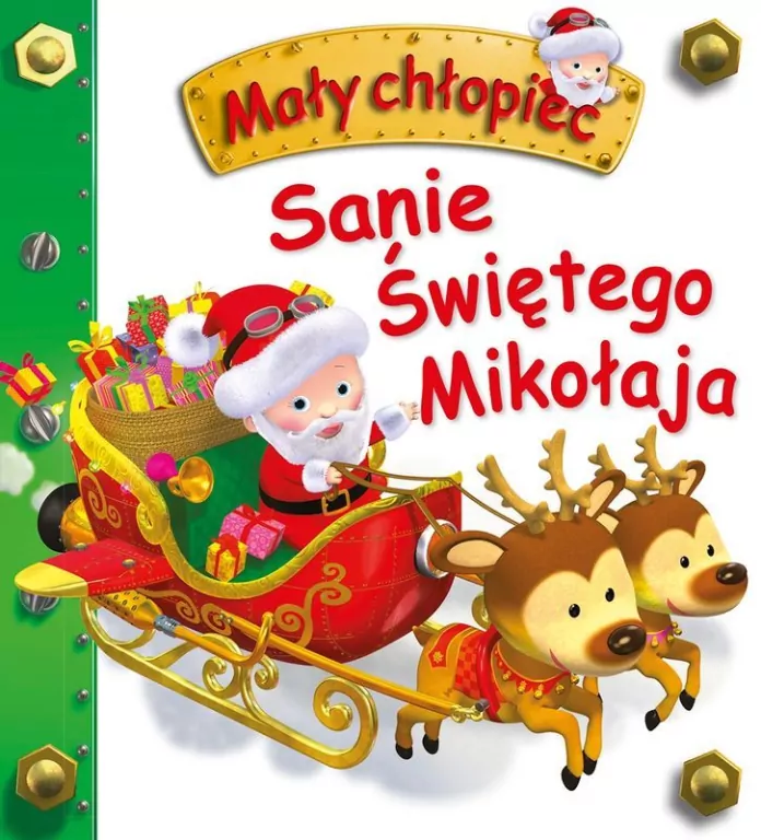 Sanie Świętego Mikołaja. Mały chłopiec - tantis.pl