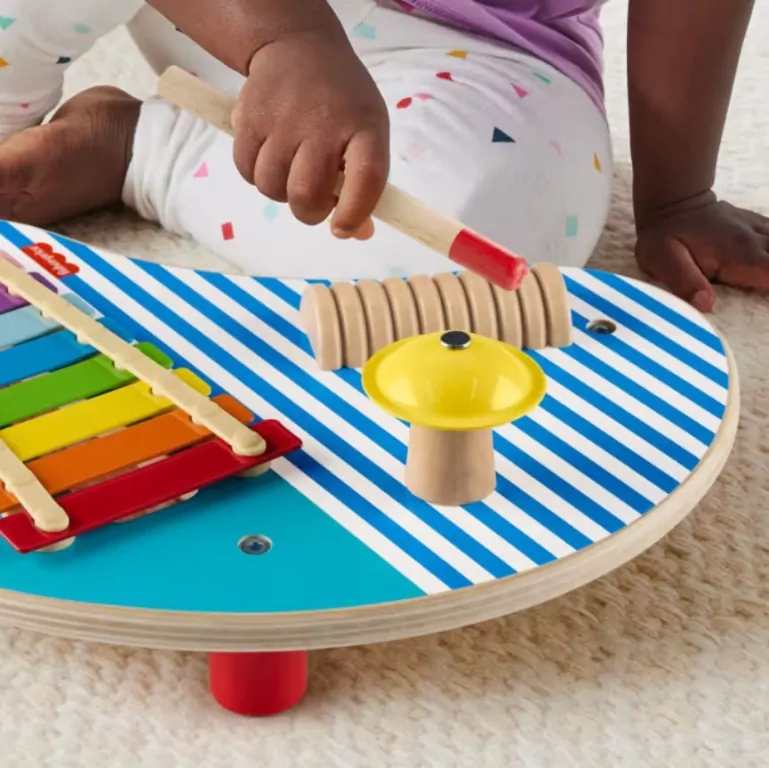 Fisher Price. Drewniany muzyczny stoliczek - tantis.pl