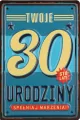 KARNET URODZINY 30 B6 Z KOP PD HM200-3211 - tantis.pl