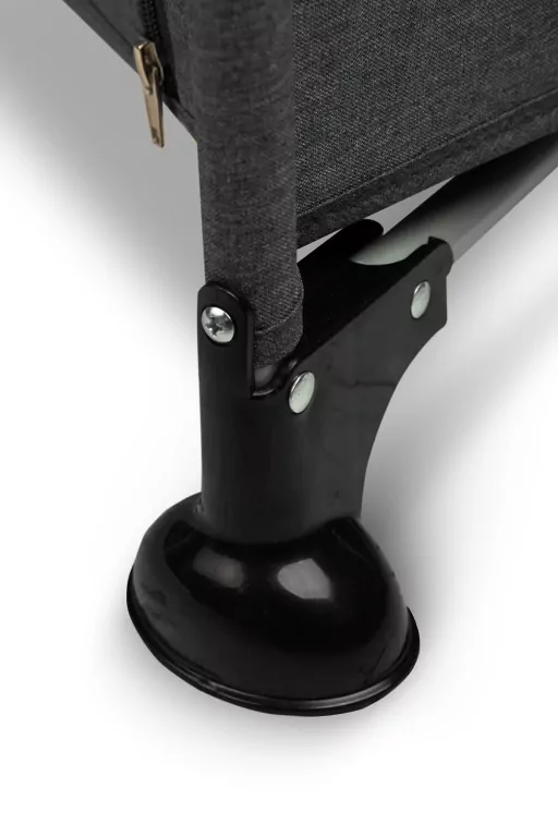 Caretero Łóżeczko turystyczne Basic grafitowe - tantis.pl