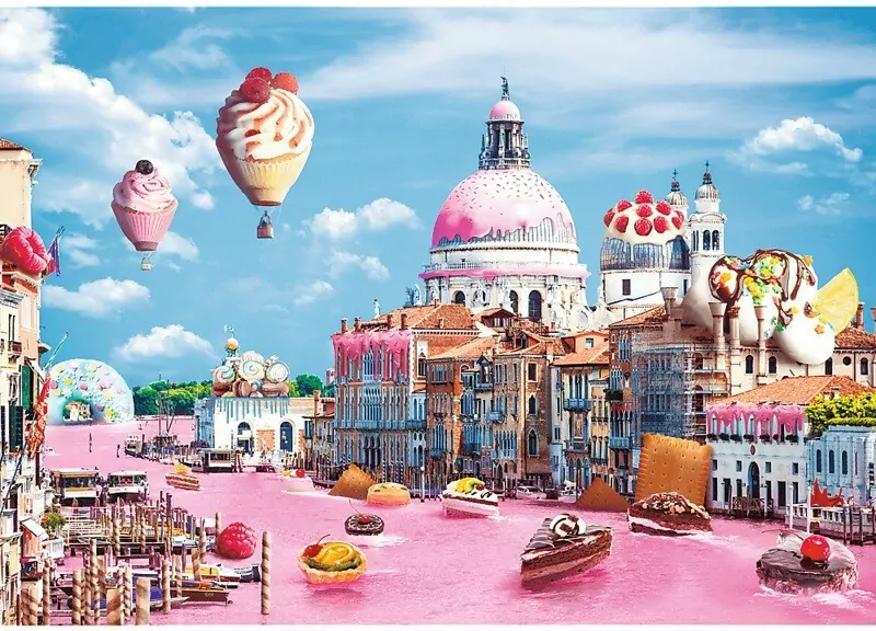 Puzzle 1000. Słodycze w Wenecji. 10598 - tantis.pl