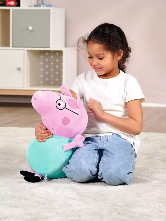 Świnka Peppa. Maskotka pluszowa Tata 37cm - tantis.pl