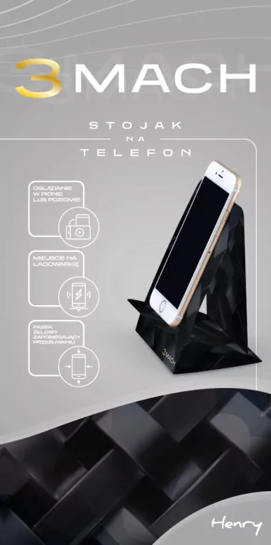 Stojak na telefon Karbon 3MACH - tantis.pl