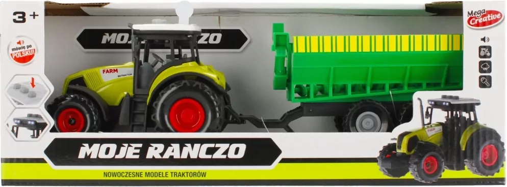 Traktor z akcesoriami Moje Ranczo - tantis.pl