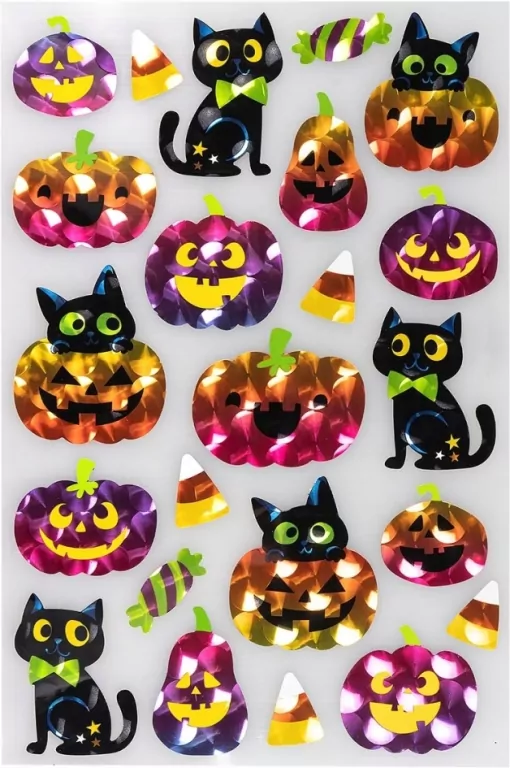 Naklejki metalizowane halloweenowe - tantis.pl