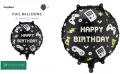 Balon foliowy pastylka Happy Birthday 35x35cm - tantis.pl