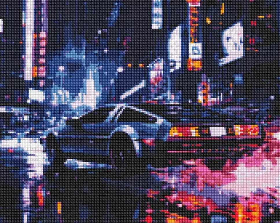 Diamentowa mozaika - Nocna podróż 40x50cm - tantis.pl