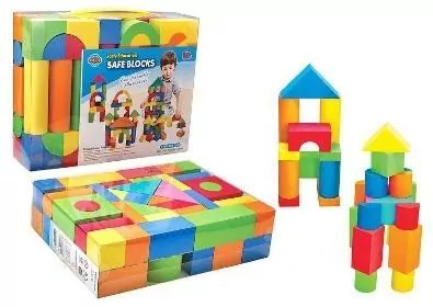 Klocki piankowe, 108 sztuk - tantis.pl