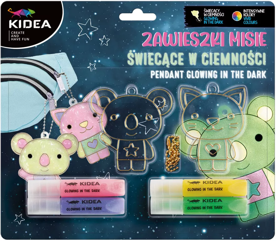 Zawieszki. Misie świecące w ciemności - tantis.pl