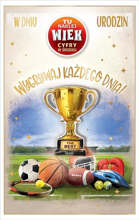 Kartka okolicznościowa Urodziny (wymienne cyfry) - tantis.pl
