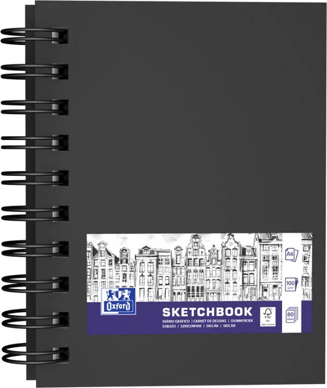 Blok artystyczny szkicownik A6/80K 100g OXFORD - tantis.pl