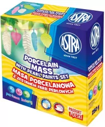Masa porcelanowa Astra 250g z farbami + pędzelek