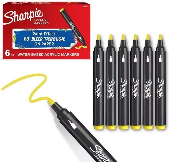 Markery akrylowe żółte - tantis.pl