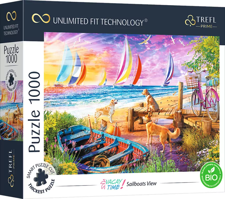 Puzzle 1000. Vacay Time: Sailboats View. 10697 - tantis.pl