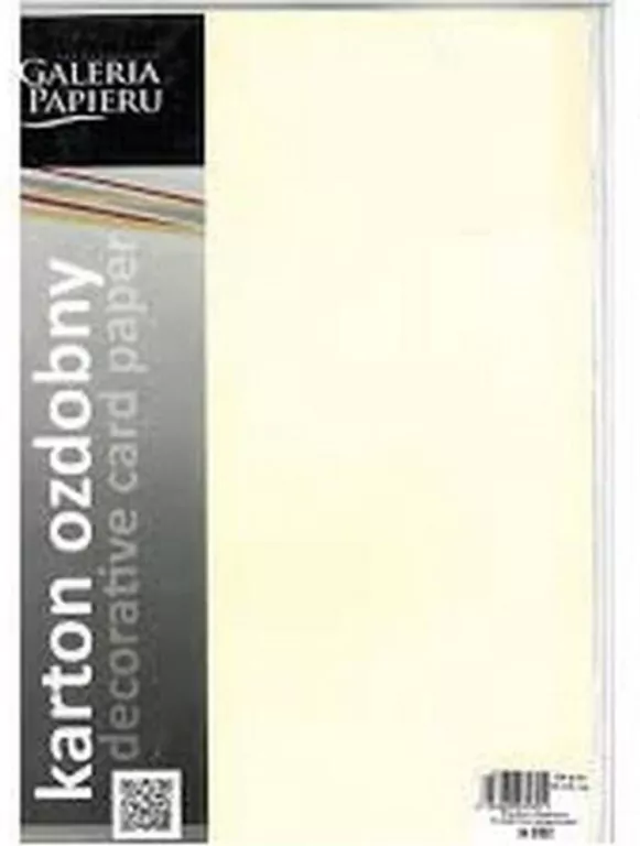 Karton ozdobny A4, kremowy. Florida, 20 sztuk - tantis.pl