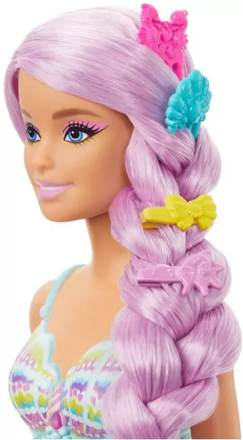 Mattel. Barbie Syrenka. Lalka Długie włosy HRR00 - tantis.pl