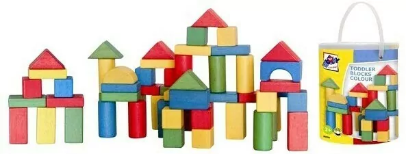 Klocki w wiaderku, 100 elementów - tantis.pl