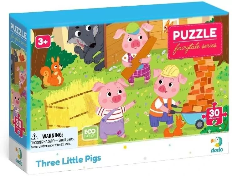 Puzzle Trzy małe świnki 30el - tantis.pl