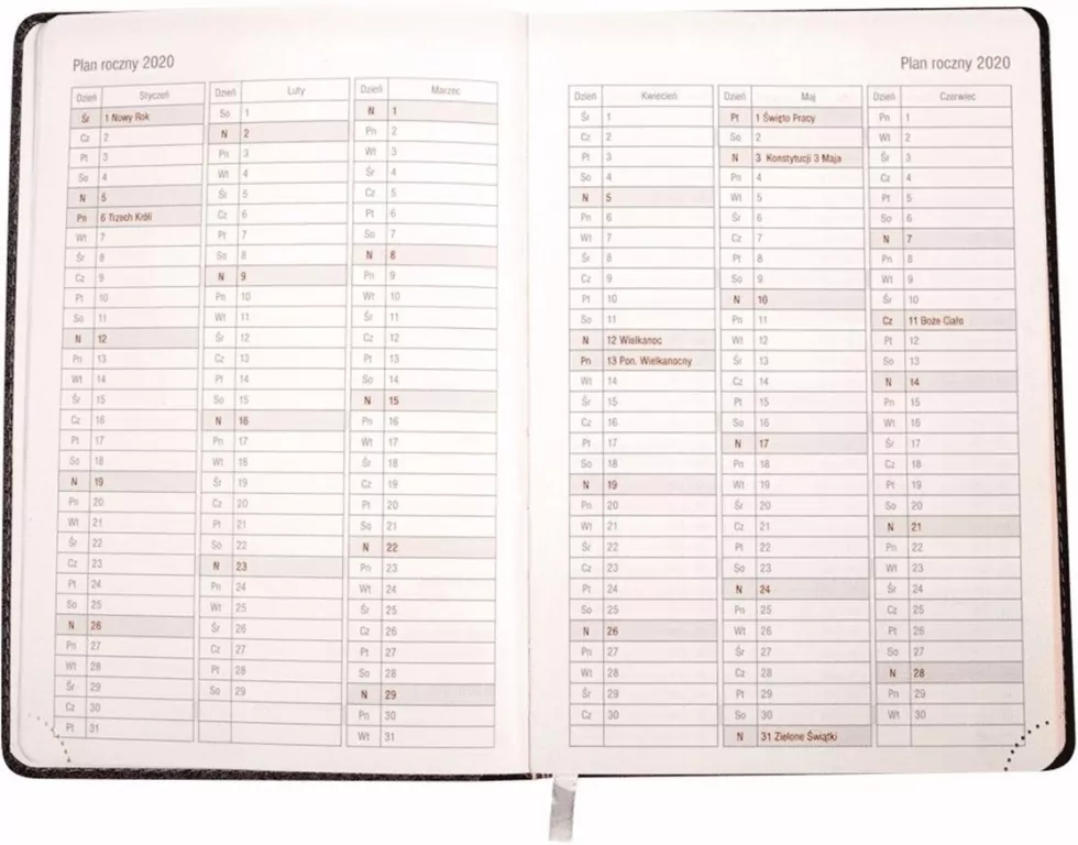 KALENDARZ KSIAZ A5 OPR TW DZIENNY SATURN CZE OPS - tantis.pl