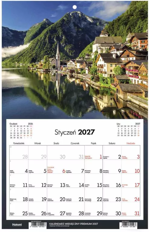 Kalendarz 2027 Jednodzielny Premium Miasto - tantis.pl