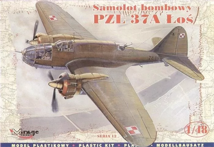 Model plastikowy PZL-37 A Łoś Bomber - tantis.pl