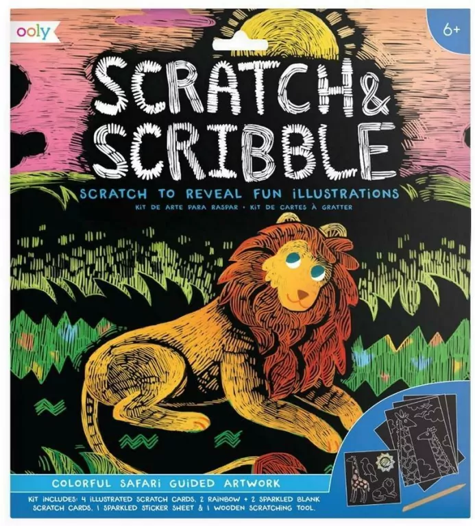 Zdrapywanki Scratch & Scribble Safari - tantis.pl
