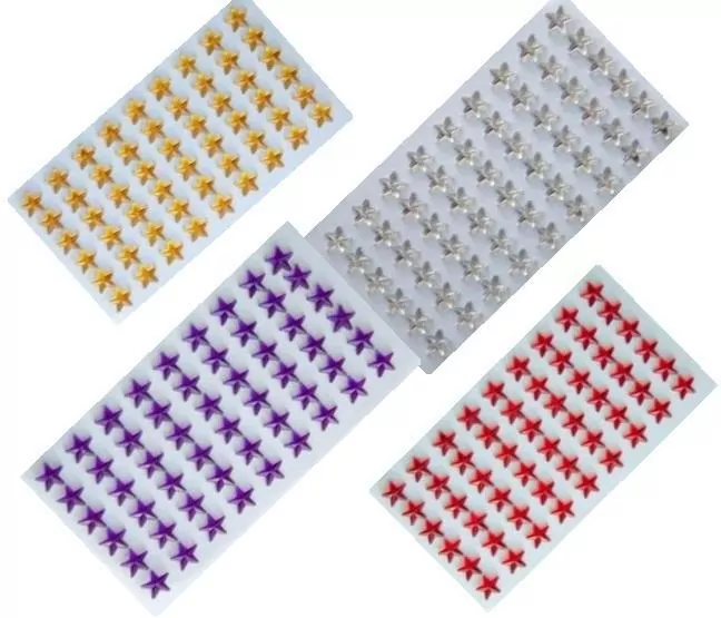 Dżety samoprzylepne. Gwiazdki złote 10mm - tantis.pl