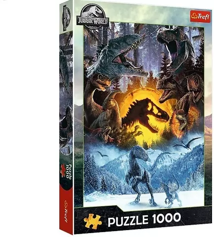 Puzzle 1000 W świecie Parku Jurajskiego TREFL - tantis.pl