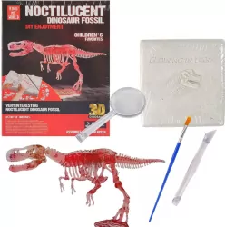 Wykopaliska paleontolog szkielet dinozaura