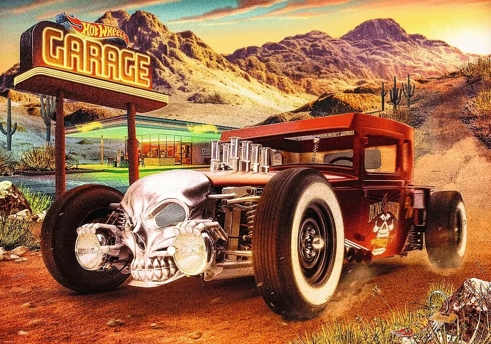 Puzzle 1000 Hot Wheels: Bone Shake TREFL - tantis.pl