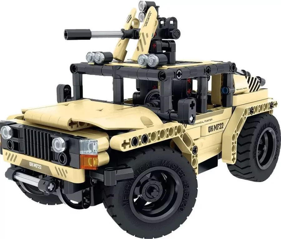 Klocki R/C Uzbrojony Jeep 2w1 370el - tantis.pl