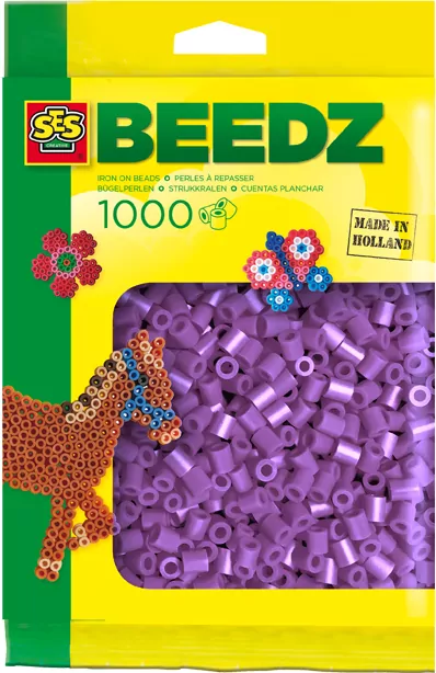 Koraliki do prasowanek. Fioletowe 1000 szt - tantis.pl