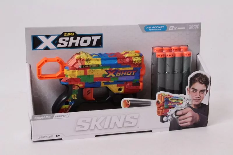 Wyrzutnia SKINS MENACE (8 Strzałek) wzór Striper - tantis.pl