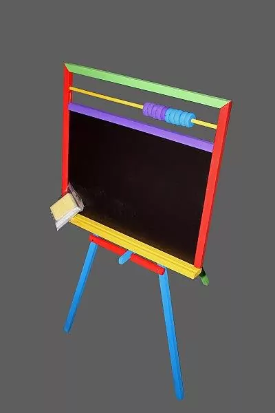 Tablica stojąca kolorowa z liczydłem JANEX - tantis.pl