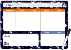 Planer magnetyczny 35x25 tygodniowy z nadrukiem gamepad