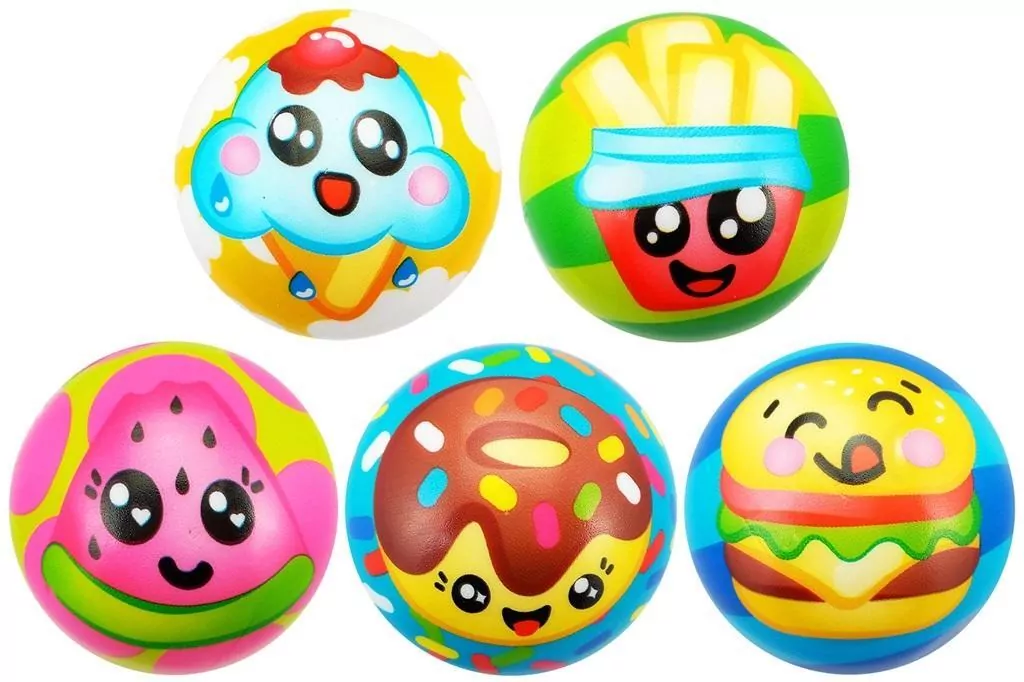 Piłka miękka deserki 7,6cm MIX - tantis.pl