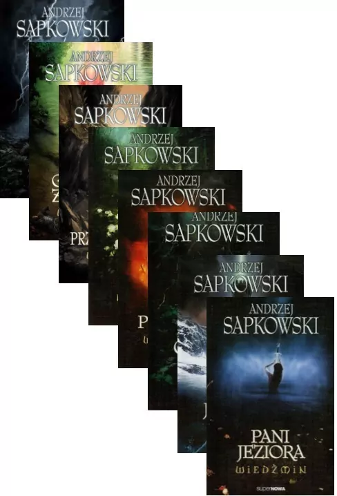 Pakiet Wiedźmin: Ostatnie życzenie / Miecz przeznaczenia / Krew elfów / Czas pogardy / Chrzest ognia / Wieża Jaskółki / Pani Jeziora / Sezon burz. Tom 1-8 - tantis.pl