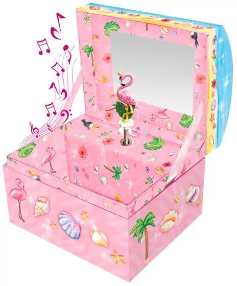 Szkatułka z pozytywką. Flaming - tantis.pl