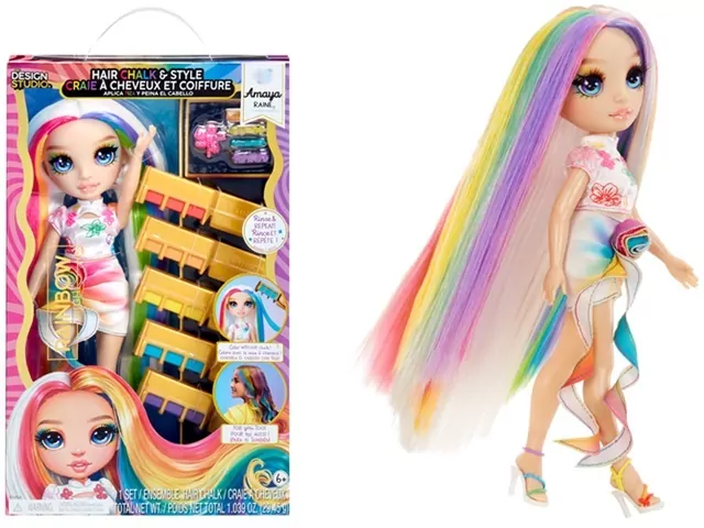 Rainbow High Hair Chalk&Style Doll - Amaya - tantis.pl