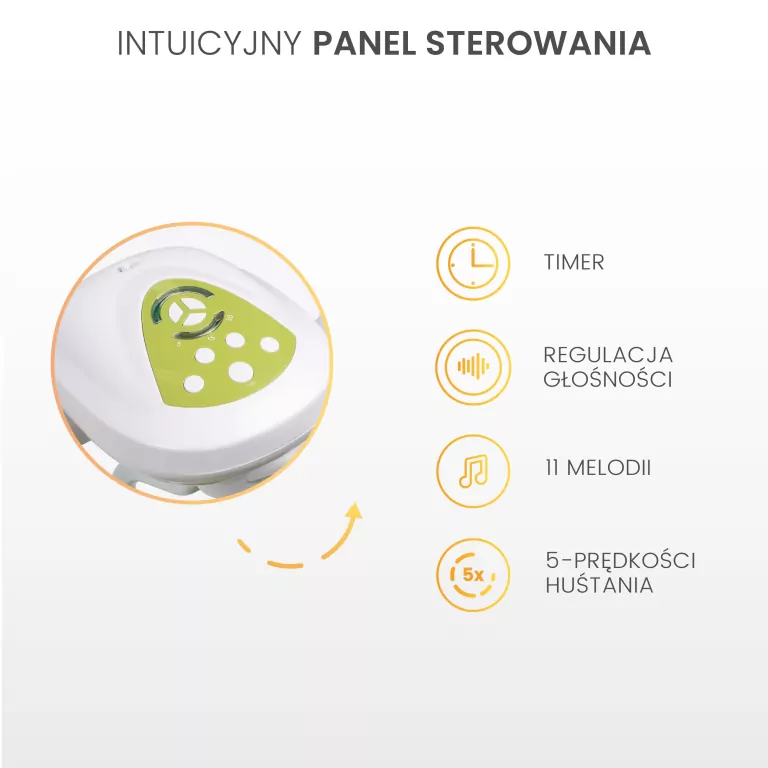 Caretero Huśtawka elektryczna Bugies las - tantis.pl