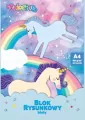 Colorino Blok Rysunkowy Biały A4/20k 90g - Unicorn - tantis.pl