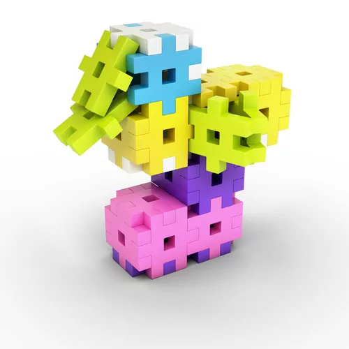 Klocki Meli Basic Classic Pink 150 elementów - tantis.pl