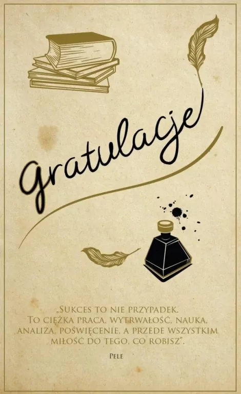 Kartka okolicznościowa Gratulacje - tantis.pl