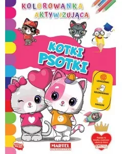 Kotki psotki. Kolorowanka aktywizująca z naklejkami - tantis.pl