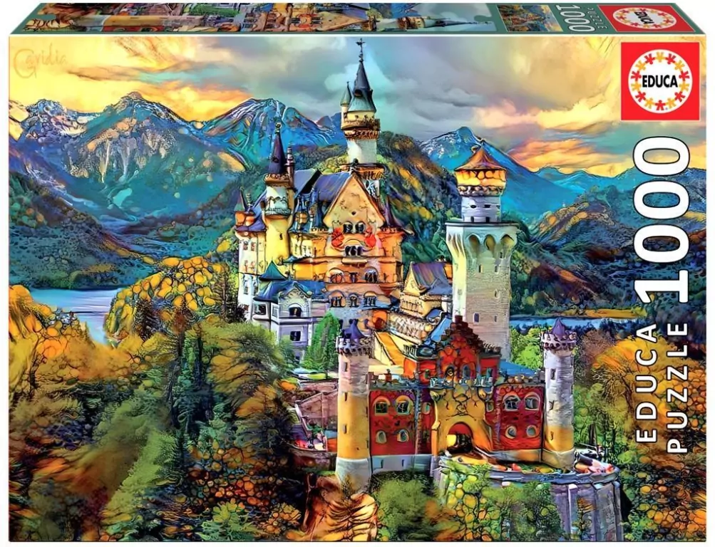 Puzzle 1000 Zamek Neuschwanstein, Niemcy G3 - tantis.pl